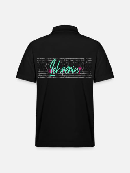 Schule Abschluss-Geschenk Lehrerin - Stanley/Stella Unisex Bio-Poloshirt PREPSTER - Schwarz