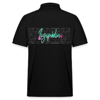 Sprachtherapeut Abschluss-Geschenk Logopädin - Stanley/Stella Unisex Bio-Poloshirt PREPSTER - Schwarz - Hinten - Andy (188cm)