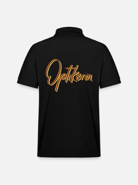 Optiker Abschluss-Geschenk Optikerin - Stanley/Stella Unisex Bio-Poloshirt PREPSTER - Schwarz