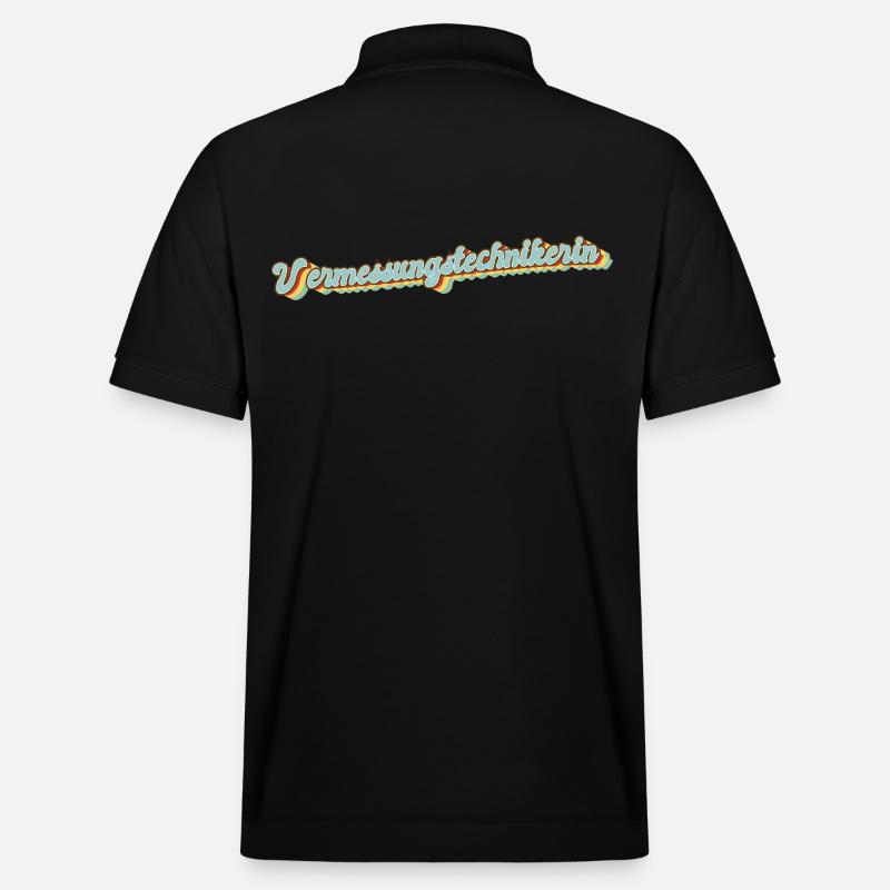 Vermesser Abschluss-Geschenk - Stanley/Stella Unisex Bio-Poloshirt PREPSTER - Schwarz