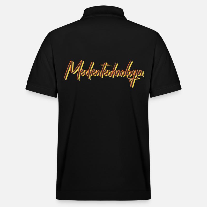 Drucker Abschluss-Geschenk Medientechnologin - Stanley/Stella Unisex Bio-Poloshirt PREPSTER - Schwarz