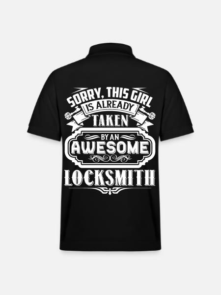 Locksmith Taken By Awesome Locksmith - Stanley/Stella Unisex Organic Polo Shirt PREPSTER - black