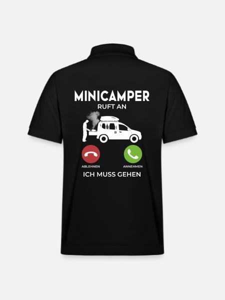 Minicamper CALLS Camping-Camper Microcamper - Stanley/Stella Unisex Organic Polo Shirt PREPSTER - black