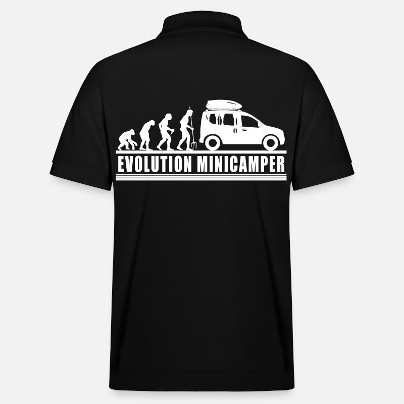 Evolution Minicamper Camping-Camping-Camping - Polo PREPSTER bio Stanley/Stella Unisexe - noir