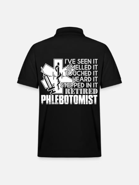 Phlebotomist Retired Phlebotomist - Stanley/Stella Unisex Organic Polo Shirt PREPSTER - black