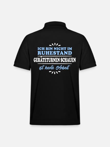 Retraité Retraité Gymnaste - Polo PREPSTER bio Stanley/Stella Unisexe - noir