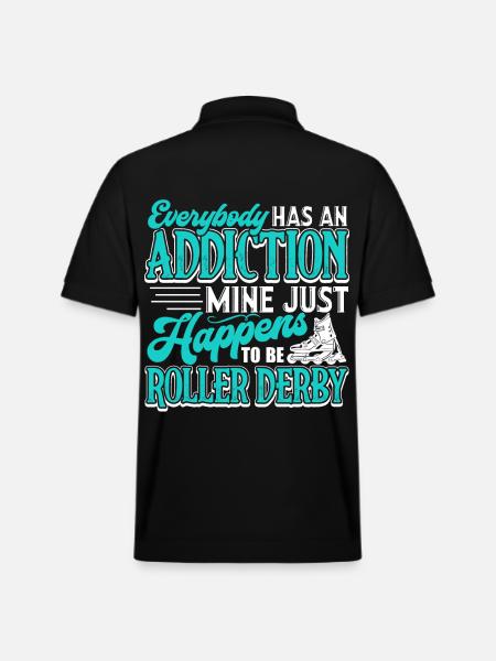 Roller Derby Roller Derby Addiction - Stanley/Stella Unisex Organic Polo Shirt PREPSTER - black