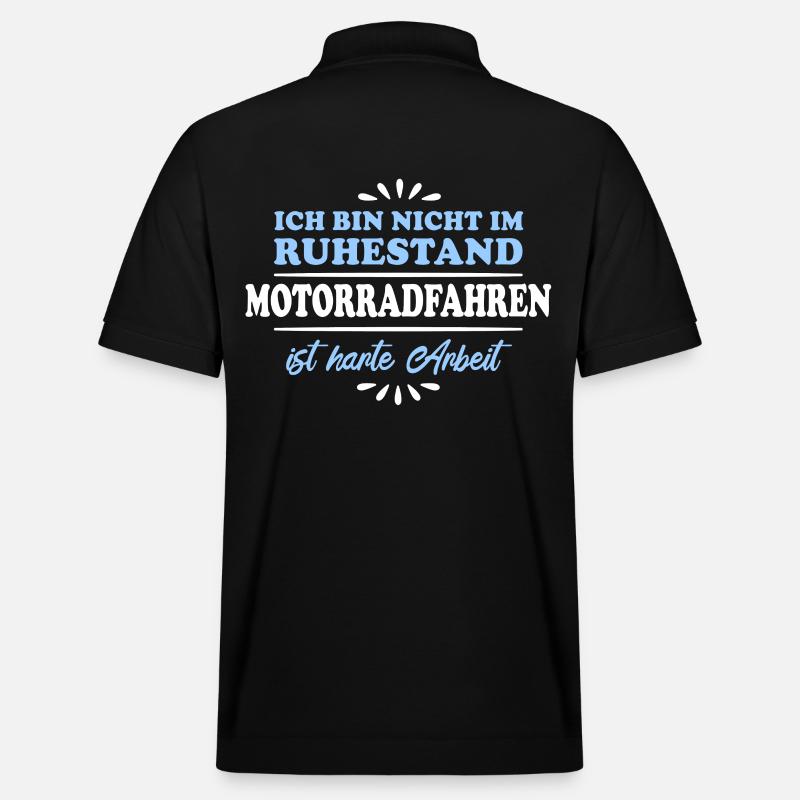 Retraité Retraité Motard - Polo PREPSTER bio Stanley/Stella Unisexe - noir