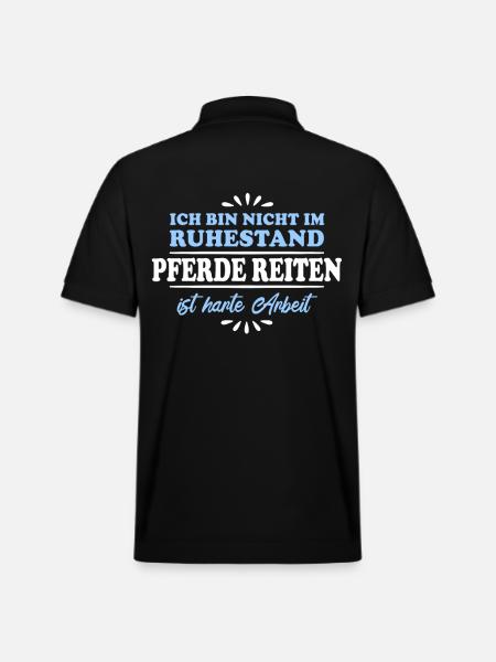Pensionné Retraité Cavalier - Polo PREPSTER bio Stanley/Stella Unisexe - noir