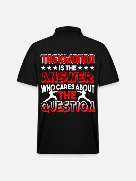 Taekwondo Taekwondo Is The Answer - Stanley/Stella Unisex Organic Polo Shirt PREPSTER - black