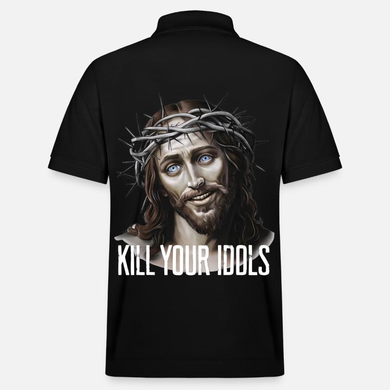 Jesus Kill Your Idols - Stanley/Stella Unisex Bio-Poloshirt PREPSTER - Schwarz