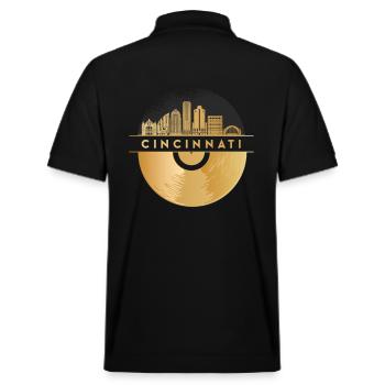 Disque vinyle Disco Music Skyline-Cincinnati - Polo PREPSTER bio Stanley/Stella Unisexe - noir - Dos - Andy (188cm)