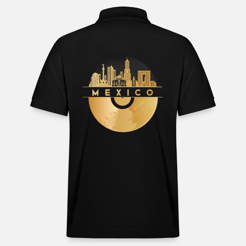 Vinyl-Schallplatte - Skyline-Mexico - Stanley/Stella Unisex Bio-Poloshirt PREPSTER - Schwarz