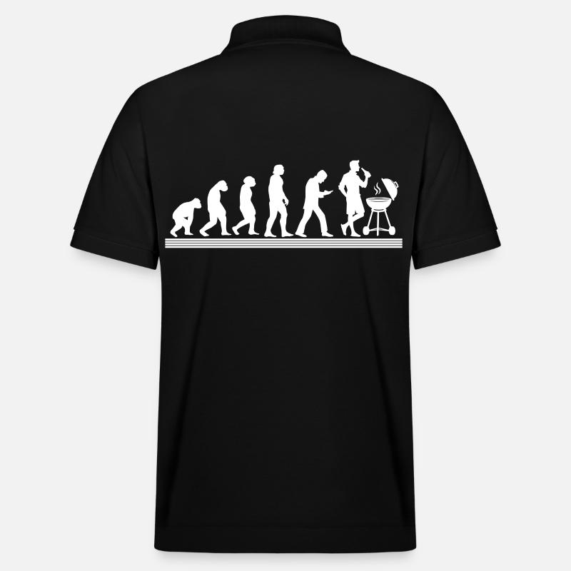 BBQ Barbecue Evolution grillen Barbecue-Grill - Stanley/Stella Unisex Bio-Poloshirt PREPSTER - Schwarz