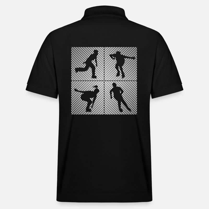 Inline-Skating Rollerskates Inline-Skater - Stanley/Stella Unisex Bio-Poloshirt PREPSTER - Schwarz