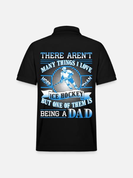 Being A Hockey Dad - Stanley/Stella Unisex Organic Polo Shirt PREPSTER - black