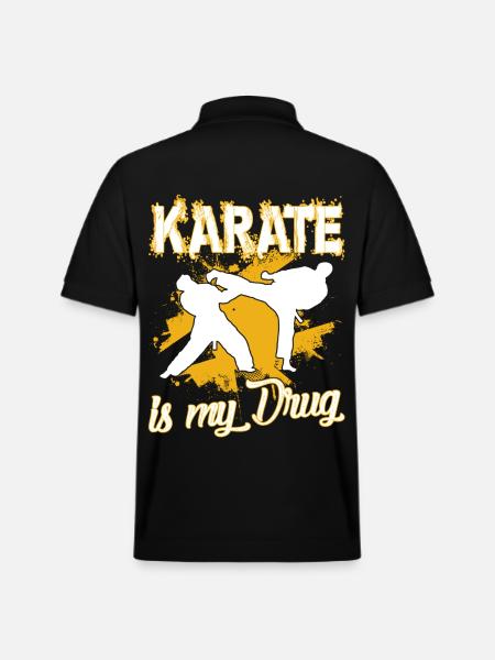 Karate Is My Drug - Stanley/Stella Unisex Organic Polo Shirt PREPSTER - black