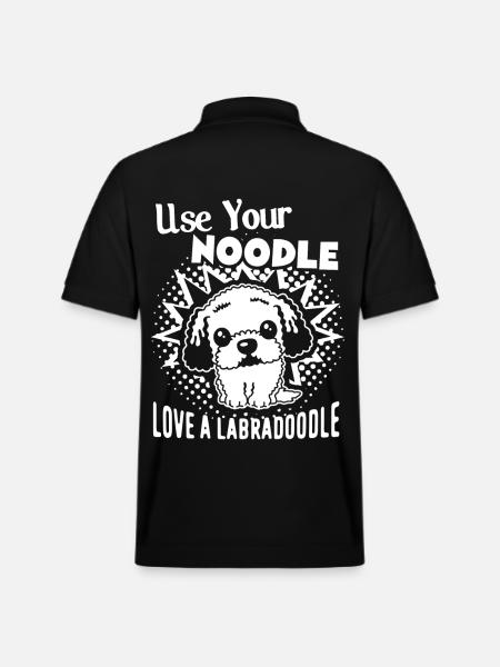 Love a Labradoodle - Stanley/Stella Unisex Organic Polo Shirt PREPSTER - black
