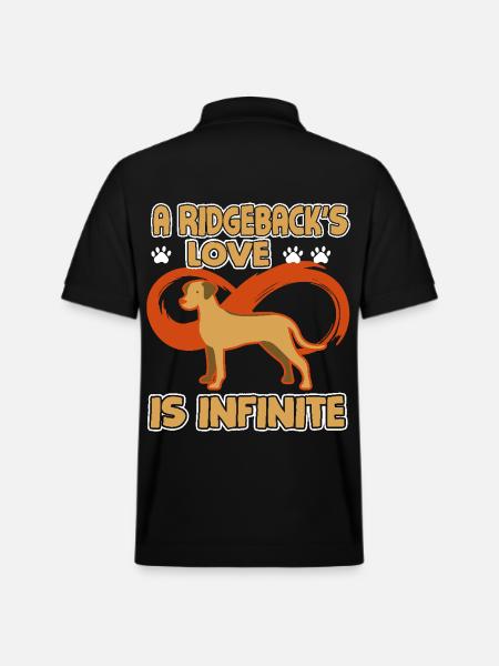 Rhodesian Ridgeback Love - Stanley/Stella Unisex Organic Polo Shirt PREPSTER - black