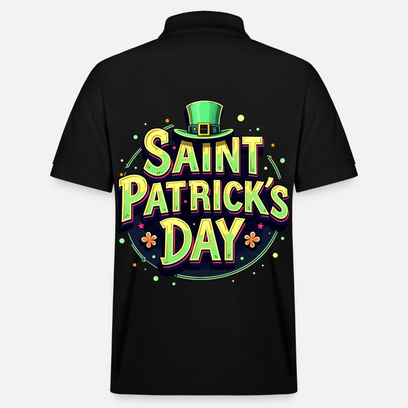 Saint Patrick`s Day Beer - Stanley/Stella Unisex Bio-Poloshirt PREPSTER - Schwarz