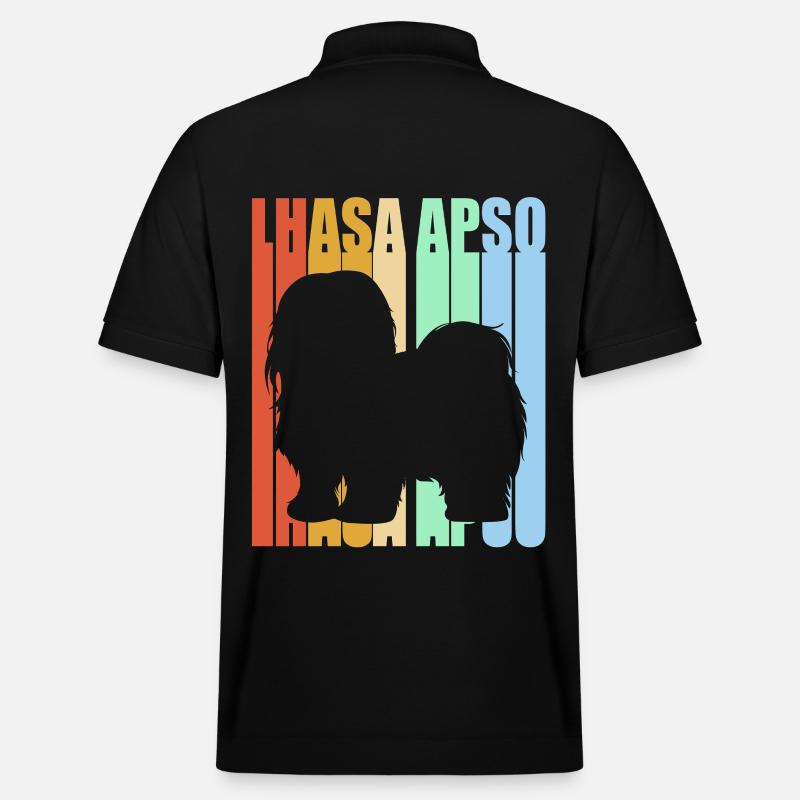 Lhasa Apso - Stanley/Stella Unisex Bio-Poloshirt PREPSTER - Schwarz