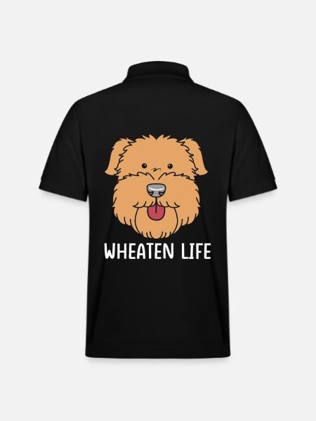 Wheaten Terrier - Stanley/Stella Unisex Organic Polo Shirt PREPSTER - black