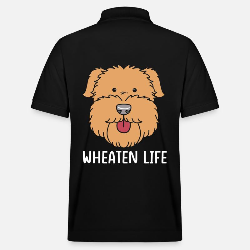 Wheaten Terrier - Stanley/Stella Unisex Bio-Poloshirt PREPSTER - Schwarz