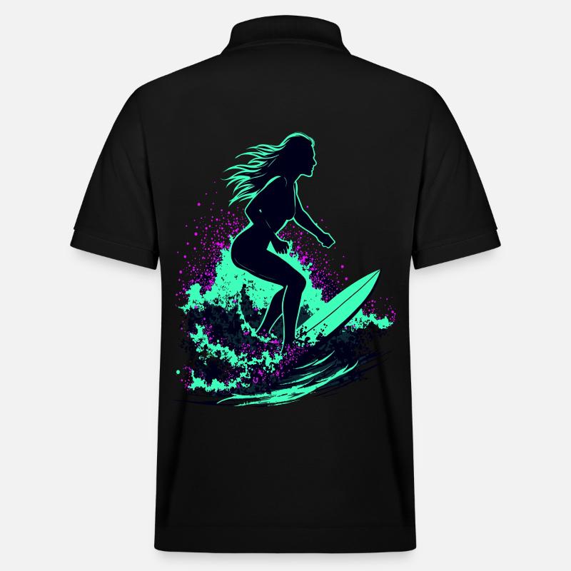 Surfeur élégant Surfer Surfer - Polo PREPSTER bio Stanley/Stella Unisexe - noir