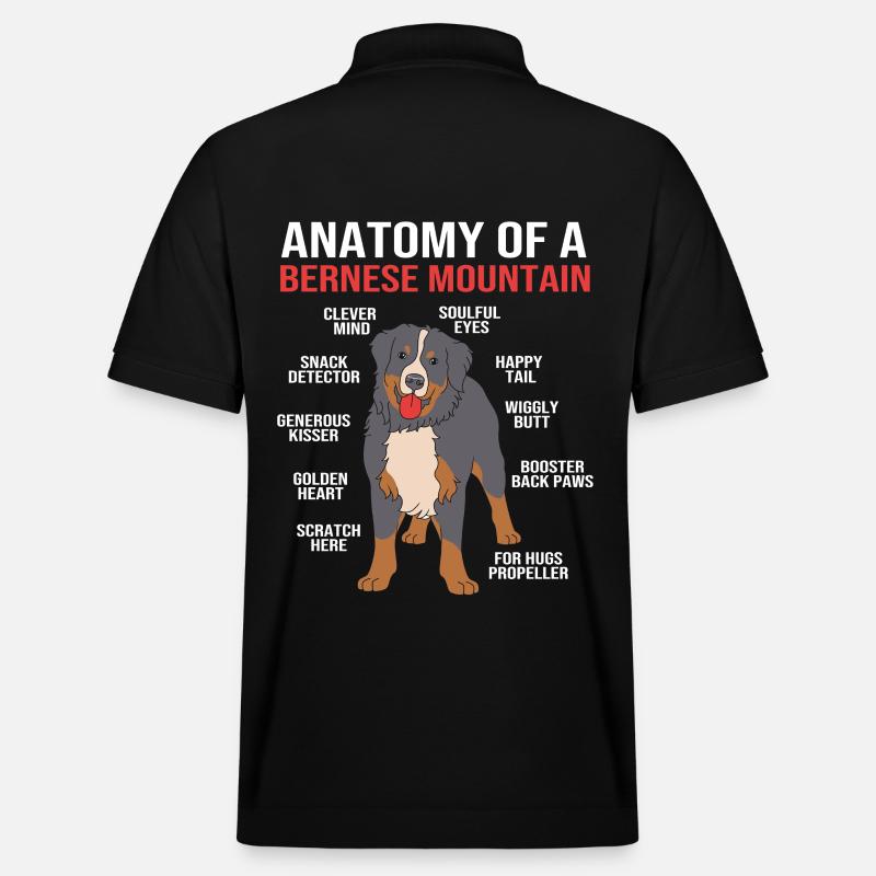 Bouvier bernois - Polo PREPSTER bio Stanley/Stella Unisexe - noir