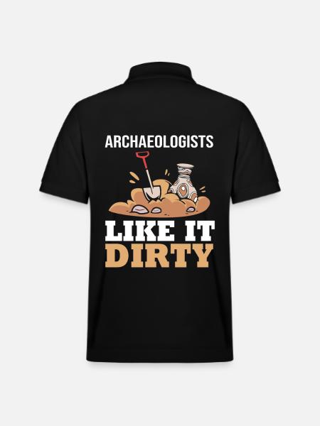 Archaeology - Stanley/Stella Unisex Organic Polo Shirt PREPSTER - black
