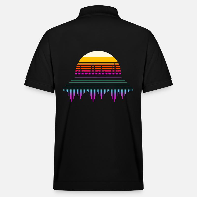 Djing Label Keyboard DJ - Stanley/Stella Unisex Bio-Poloshirt PREPSTER - Schwarz