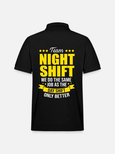 Natvagt sygeplejerske Hospital Sygepleje - Stanley/Stella PREPSTER økologisk unisex poloshirt - sort