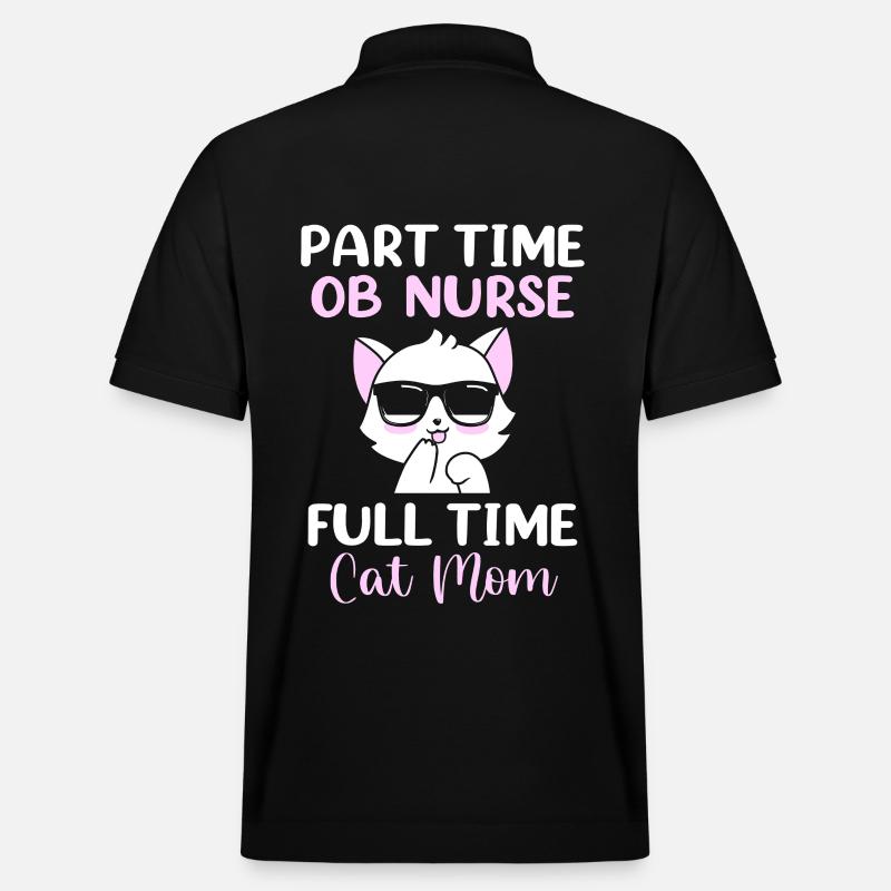 Infirmière Hôpital de Grossesse - Polo PREPSTER bio Stanley/Stella Unisexe - noir