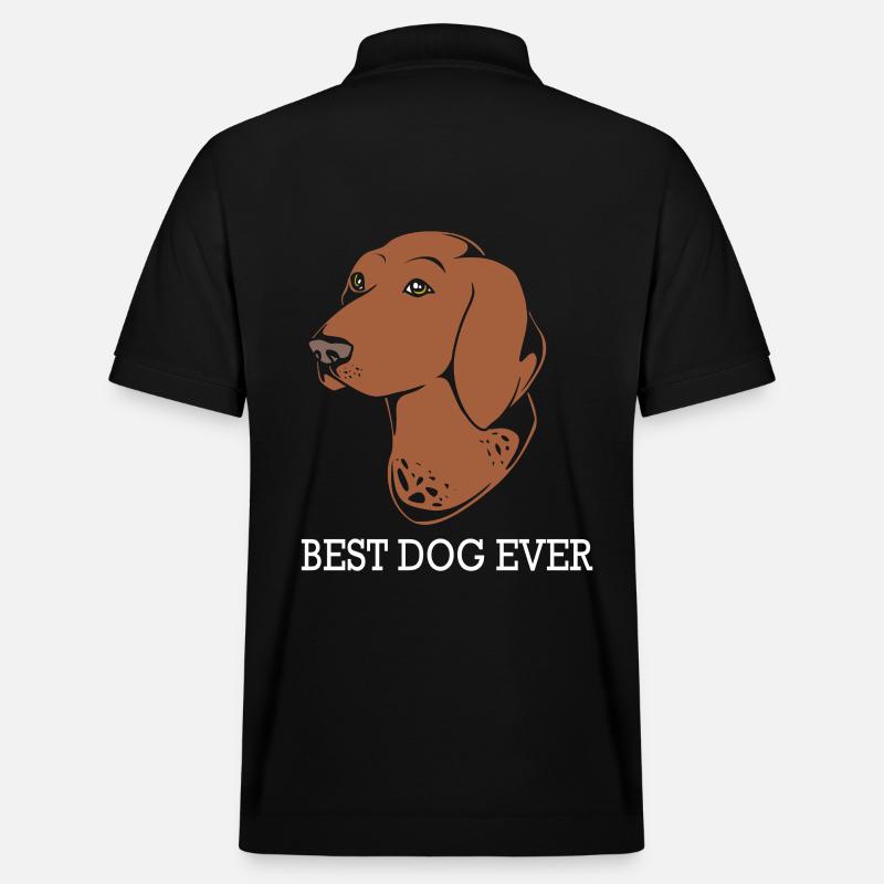 German Pointer Hund Deutsch Kurzhaar - Stanley/Stella Unisex Bio-Poloshirt PREPSTER - Schwarz
