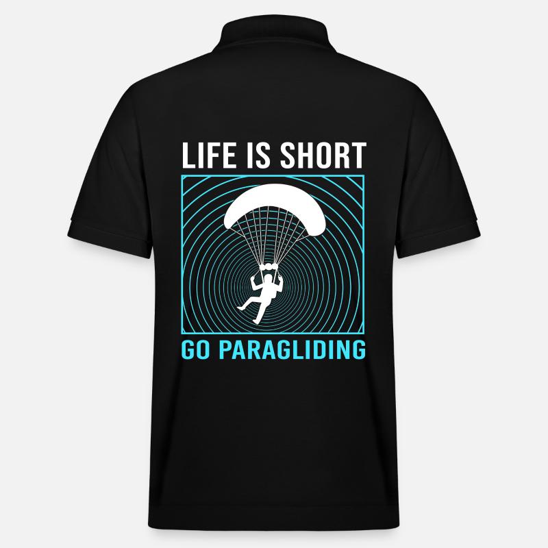 Skydive Paragliding - Stanley/Stella Unisex Bio-Poloshirt PREPSTER - Schwarz