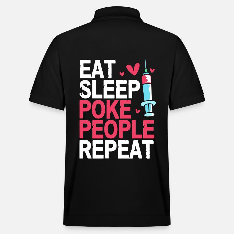 Phlébotomiste Infirmière Infirmière Prélèvement sanguin - Polo PREPSTER bio Stanley/Stella Unisexe - noir