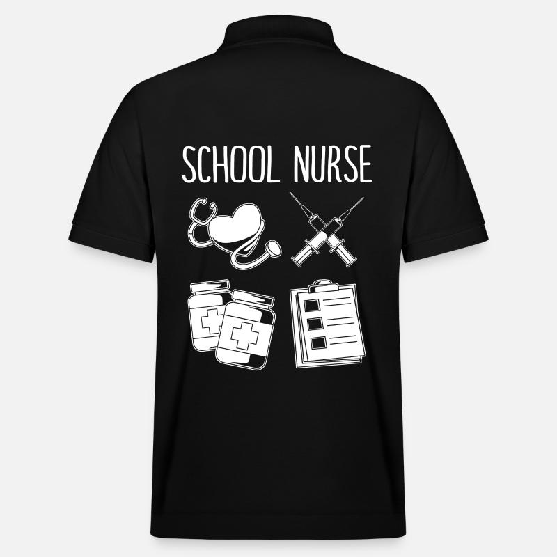 Krankenschwester Schule - Stanley/Stella Unisex Bio-Poloshirt PREPSTER - Schwarz