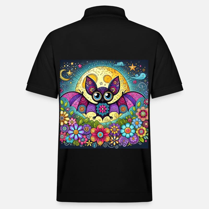 Fledermaus - Stanley/Stella Unisex Bio-Poloshirt PREPSTER - Schwarz