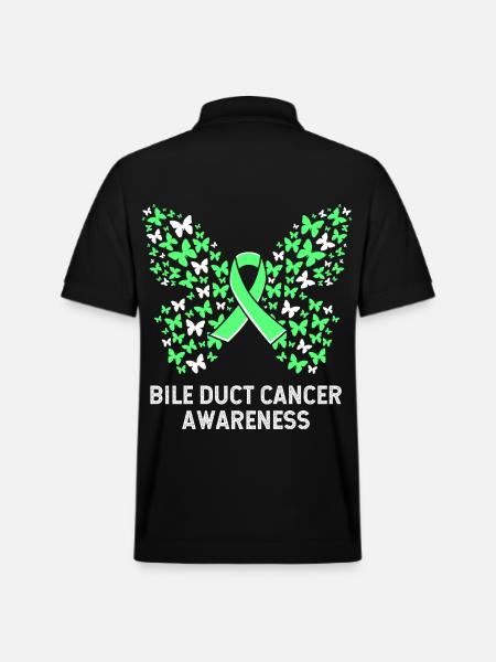 Bile duct cancer - Stanley/Stella Unisex Organic Polo Shirt PREPSTER - black