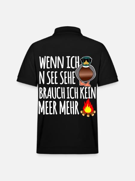 Ente am See - Stanley/Stella Unisex Bio-Poloshirt PREPSTER - Schwarz