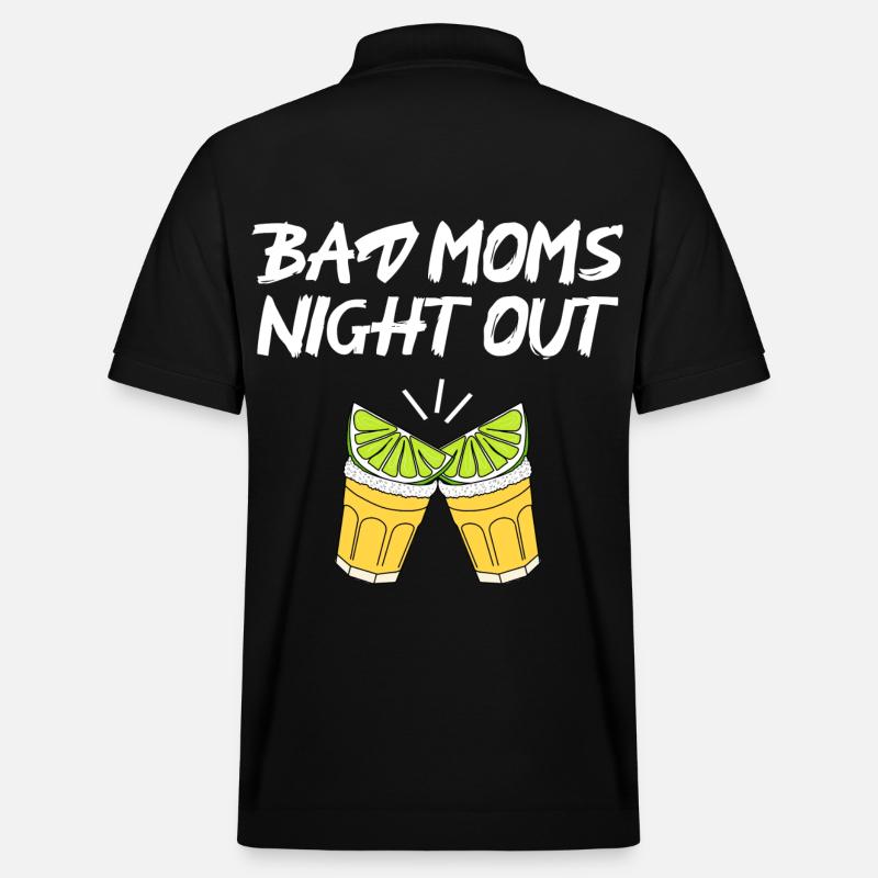 bad moms night out - Stanley/Stella Unisex Bio-Poloshirt PREPSTER - Schwarz