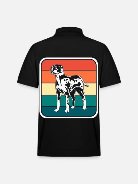 Catahoula Dog - Stanley/Stella Unisex Organic Polo Shirt PREPSTER - black