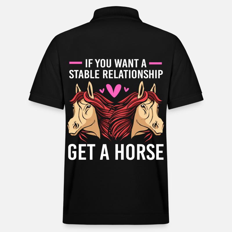 Courses de chevaux - Polo PREPSTER bio Stanley/Stella Unisexe - noir