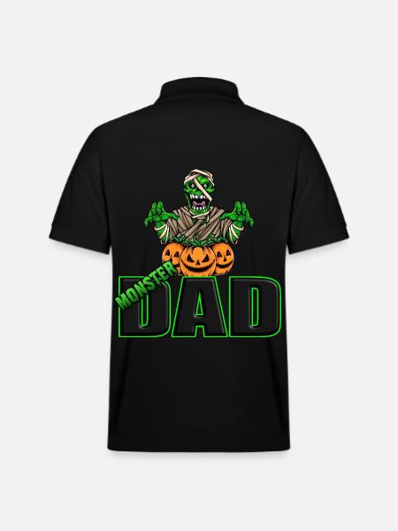 Monsterdad - Stanley/Stella Unisex Bio-Poloshirt PREPSTER - Schwarz