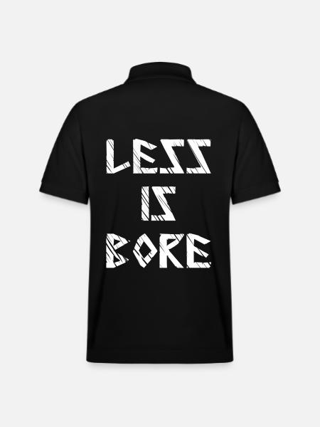 Less is bore - Stanley/Stella Unisex Bio-Poloshirt PREPSTER - Schwarz