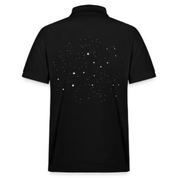 VIERGE Constellation de Virgo - Polo PREPSTER bio Stanley/Stella Unisexe - noir - Dos - Andy (188cm)