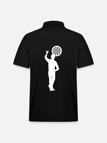 Dart Left Handed - Stanley/Stella Unisex Organic Polo Shirt PREPSTER - black