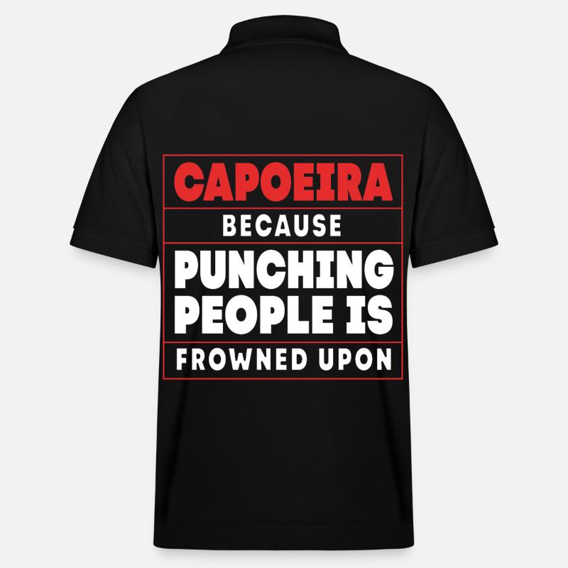 Capoeira - Stanley/Stella Unisex Bio-Poloshirt PREPSTER - Schwarz