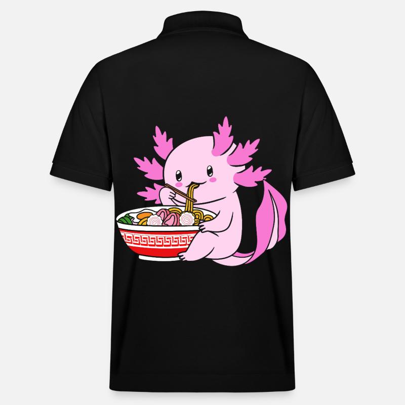 Axolotl Ramen - Polo PREPSTER bio Stanley/Stella Unisexe - noir