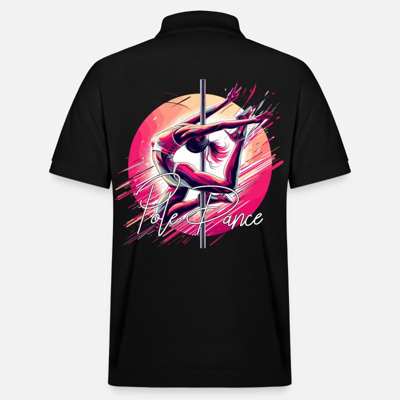 Pole Dance Dynamik pink Geschenk - Stanley/Stella Unisex Bio-Poloshirt PREPSTER - Schwarz